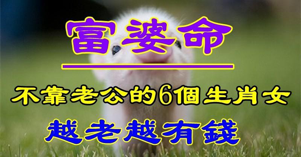 富婆命！6個生肖女「命裡藏金」　不靠老公「越老越有錢」晚年富裕安樂